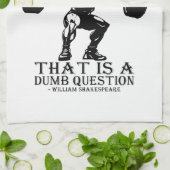 Zum Squat oder nicht zu - Shakespeare - Funny Nove Geschirrtuch (Gefaltet)