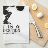 Zum Squat oder nicht zu - Shakespeare - Funny Nove Geschirrtuch (Viertel Falte)