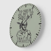 Zum Squat oder nicht zum Squat? William Shakespear Große Wanduhr (Winkel)