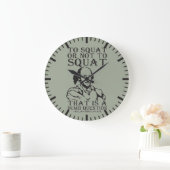 Zum Squat oder nicht zum Squat? William Shakespear Große Wanduhr (Zuhause)