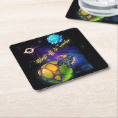 zum Staunen Rechteckiger Pappuntersetzer (angewinkelt)