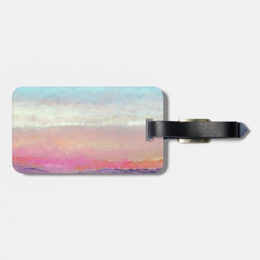 Zum Strand bitte Liegestühle Mit Monogramm Gepäckm Gepäckanhänger (Rückseite horizontal)