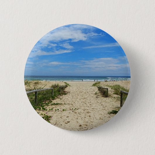 Zum Strand Button (Vorderseite)