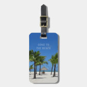 Zum Strand gegangen (anpassbar) Gepäckmarke Gepäckanhänger (Vorderseite vertikal)