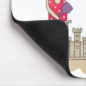 Zum Strand (Mädchen) Mousepad (Ecke)