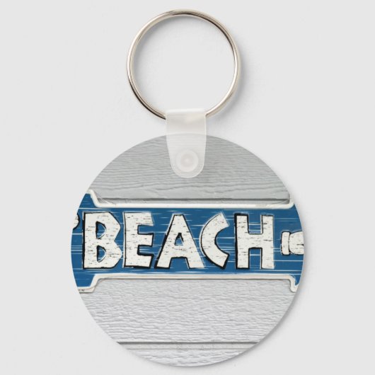 Zum Strand Schlüsselanhänger (Vorderseite)