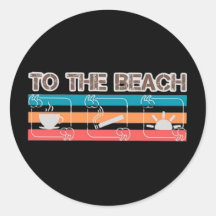 Zum Strand Sticker