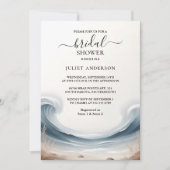 Zum Summer Ocean Beach Blue Water Brautparty Einladung (Vorderseite)