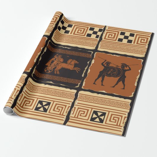 zum Thema des alten Griechenlands in Form eines S Geschenkpapier (Ungerollt)