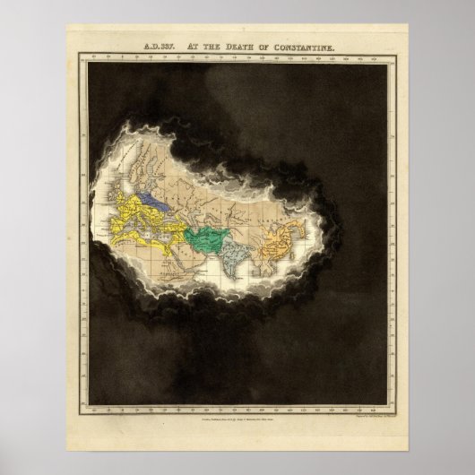 zum Tod von Konstantin 337 n.Chr. Poster (Vorne)