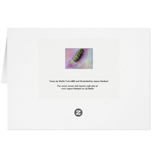 Zum Tod von Raku - Karte (Rückseite Horizontal)