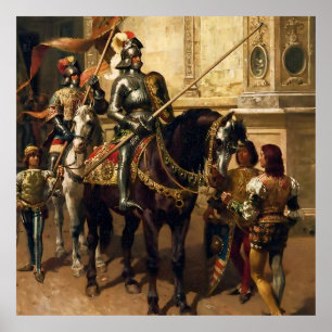 Zum Turnier von Cesare Detti Poster
