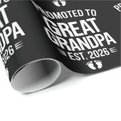 Zum Ururgroßvater befördert Est 2026 Schwangerscha Geschenkpapier (Rolleneckpunkt)