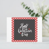 Zum Valentinstag" Dankeskarte (Stehend Vorderseite)