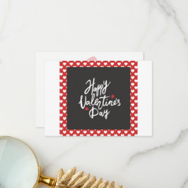 Zum Valentinstag" Dankeskarte