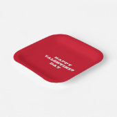 Zum Valentinstag ein schöner Roter Valentinstag Pappteller (Gewinkelt)