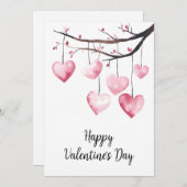 Zum Valentinstag ein schöner Valentinstag Feiertagskarte (Vorne/Hinten)