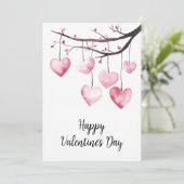 Zum Valentinstag ein schöner Valentinstag Feiertagskarte (Stehend Vorderseite)