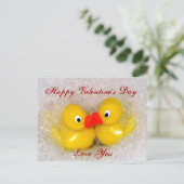 Zum Valentinstag Feiertagspostkarte (Stehend Vorderseite)