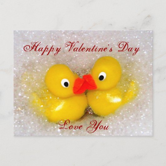 Zum Valentinstag Feiertagspostkarte (Vorderseite)