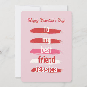 Zum Valentinstag für meinen besten Freund Feiertagskarte