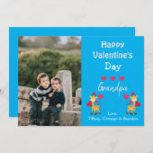 Zum Valentinstag Grandpa Foto Safari Einladung (Vorne/Hinten)