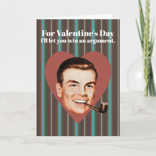 Zum Valentinstag lass ich dir, ein Streit zu gewin Feiertagskarte