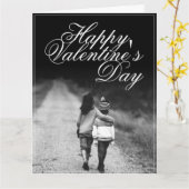 Zum Valentinstag - Seite an Seite Karte (Gelbe Blume)