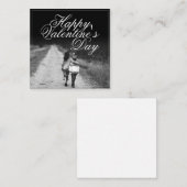 Zum Valentinstag - Seite an Seite Mitteilungskarte (Vorne/Hinten)