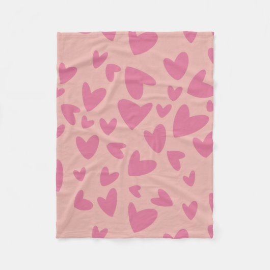 Zum Valentinstag Thema  Fleecedecke (Vorderseite)