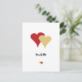 Zum Valentinstag - Valentinstag für Liebhaber Feiertagspostkarte (Stehend Vorderseite)