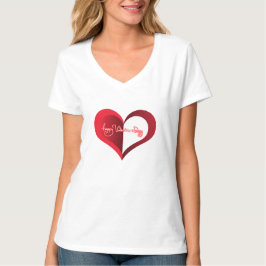 Zum Valentinstag: Weiße Frauen T-Shirt