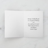 Zum Vater am Vatertag. Niedliche Teddy Bears Karte (Innenseite)