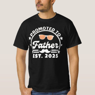 Zum Vater befördert Erw. 2025 - Neuer Papa T-Shirt