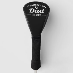 Zum Vater befördert est. 2025 Ankündigung von Baby Golf Headcover