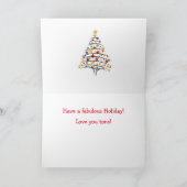 "Zum Vater" Coole Weihnachtsfeiertage Feiertagskarte (Innenseite)