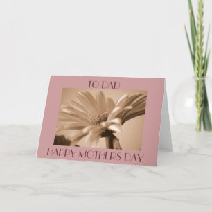 ZUM VATER GLÜCKLICHER MUTTER TAG KARTE