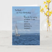 zum Vater, zum Geburtstag Karte (Gelbe Blume)