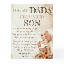 Zum Vatertag Grußkarte für meinen Papa