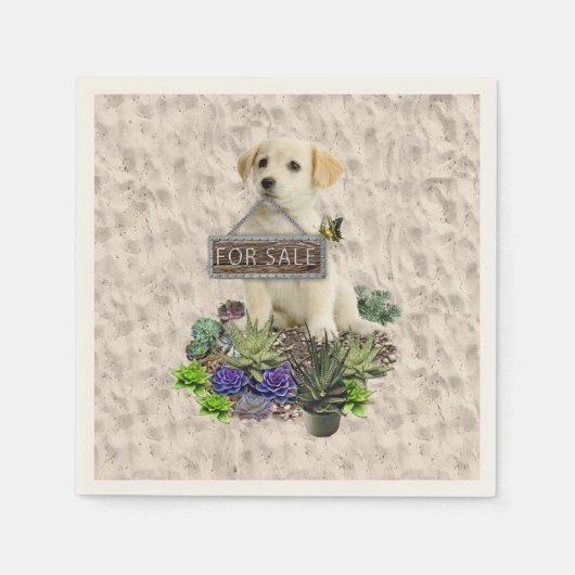 Zum Verkauf angebotene Succula Serviette (Vorderseite)