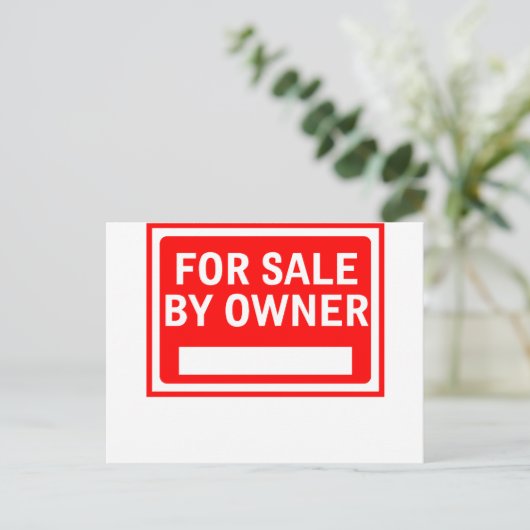 Zum Verkauf durch den Eigentümer Postkarte (Stehend Vorderseite)