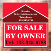 ZUM VERKAUF DURCH EIGENTÜMER MODERNES Anwesen Fensteraufkleber (Blatt 2)