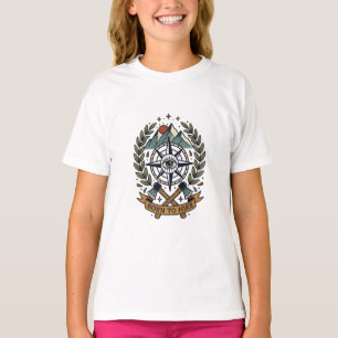 Zum Wandern geboren - Bergkamm T-Shirt