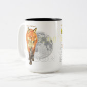 Zum Wandern geboren Fuchs Mond Tasse (Vorderseite Links)