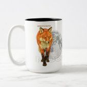 Zum Wandern geboren Fuchs Mond Tasse (Links)