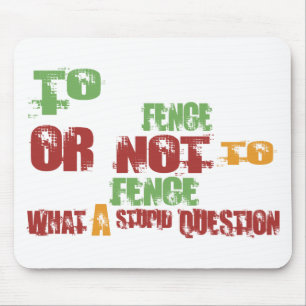 Zum Zaun Mousepad