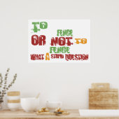 zum Zaun Poster (Küche)