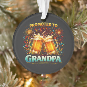 Zum zukünftigen Opa befördert Ornament