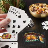 Zum zukünftigen Opa befördert Spielkarten (In Situ)