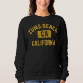 Zuma Beach Ca California Gym Style gestörter Ambe Sweatshirt (Vorderseite)